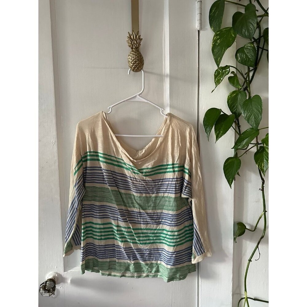 Old Navy women’s size large striped long sleeve top